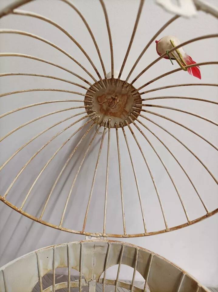 Pair of vintage bird cages