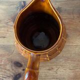 Vintage brown water pitcher from the 60s/70s