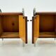 1940s Pair of Bauhaus Bedside Tables, Czechoslovakia
