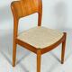 Niels Koefoed pour Hornslet, 4 chaises/chaises de salle à manger, modèle '177', teck, années 1960, Danemark.