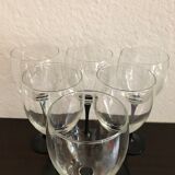 6 vintage luminarc wine glasses
