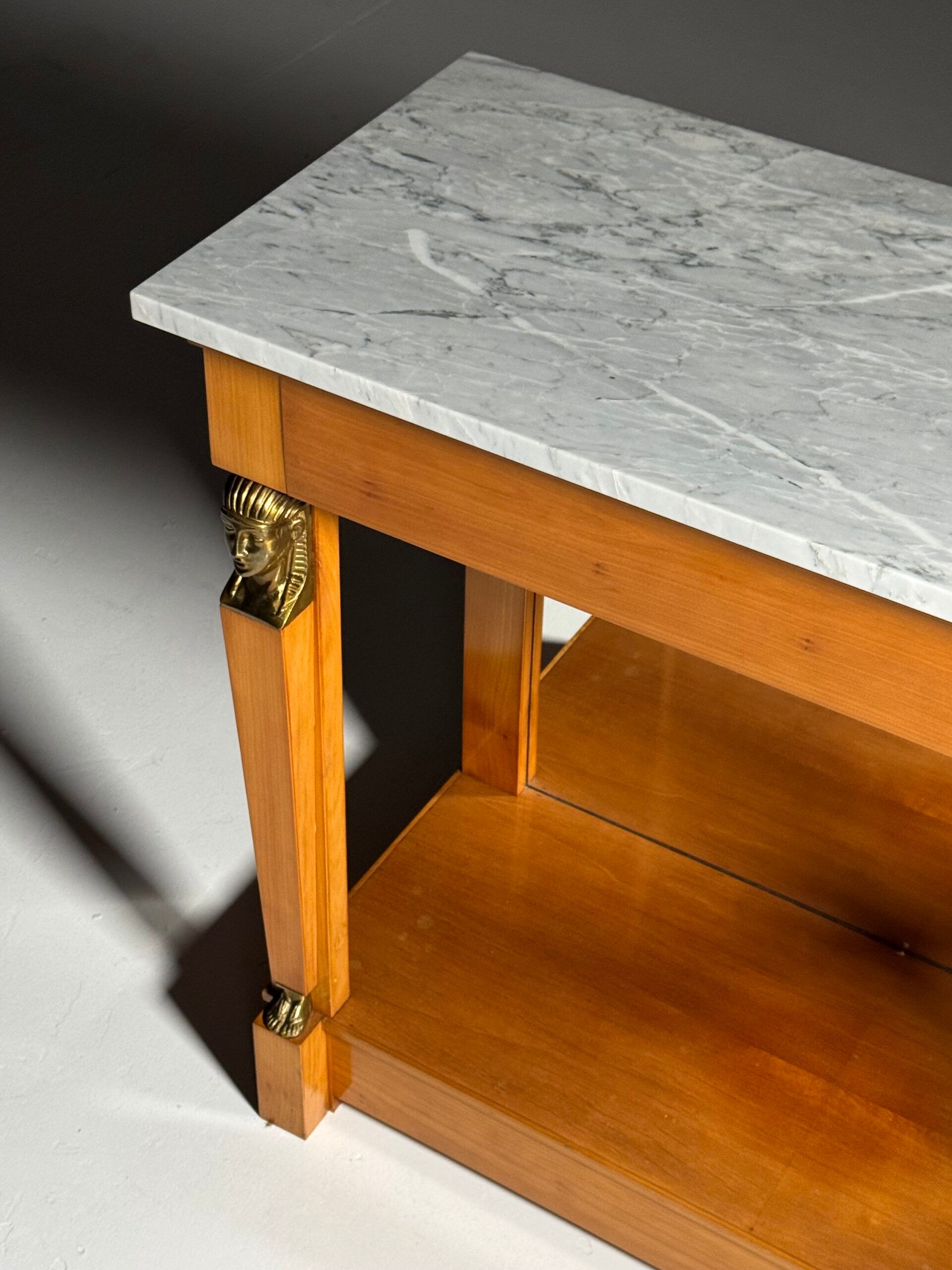 Empire style trumeau with marble top