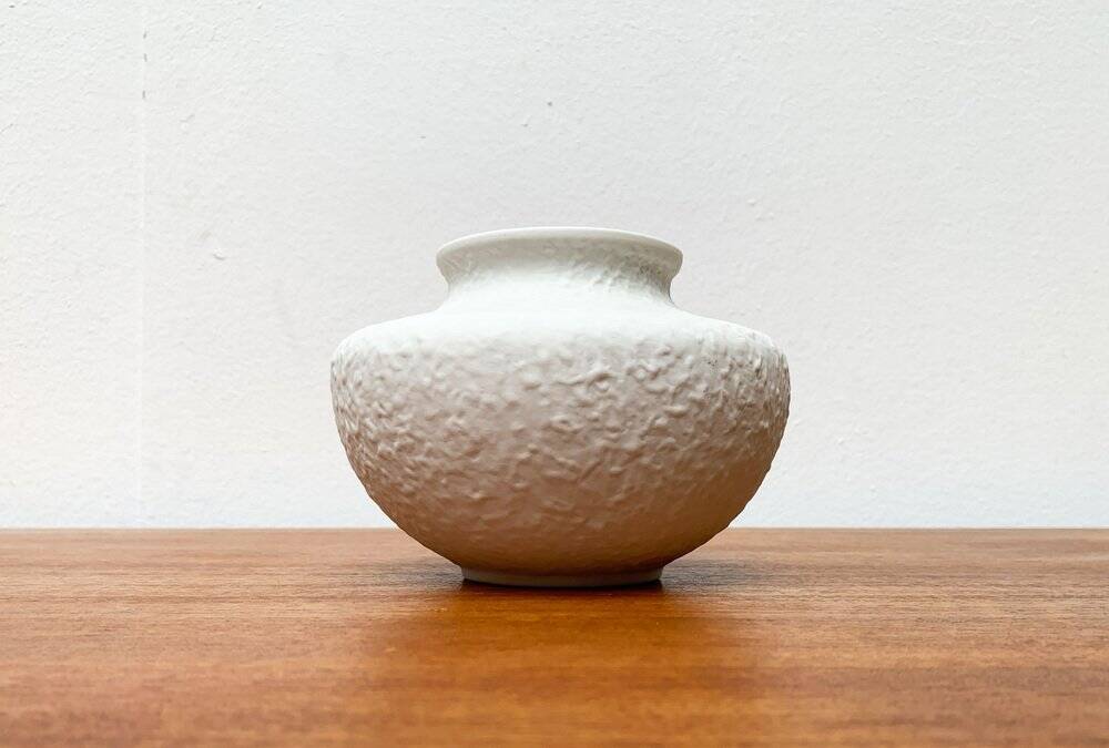 German ceramic vase mid-century style from Porzellanfabrik Metzler & Ortloff, 1960s