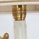 Pair of Twisted Gilt Bronze Wall Lamp & Pleated Lampshade