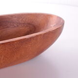 Vintage teak bread bowl 1960s made in Denmark