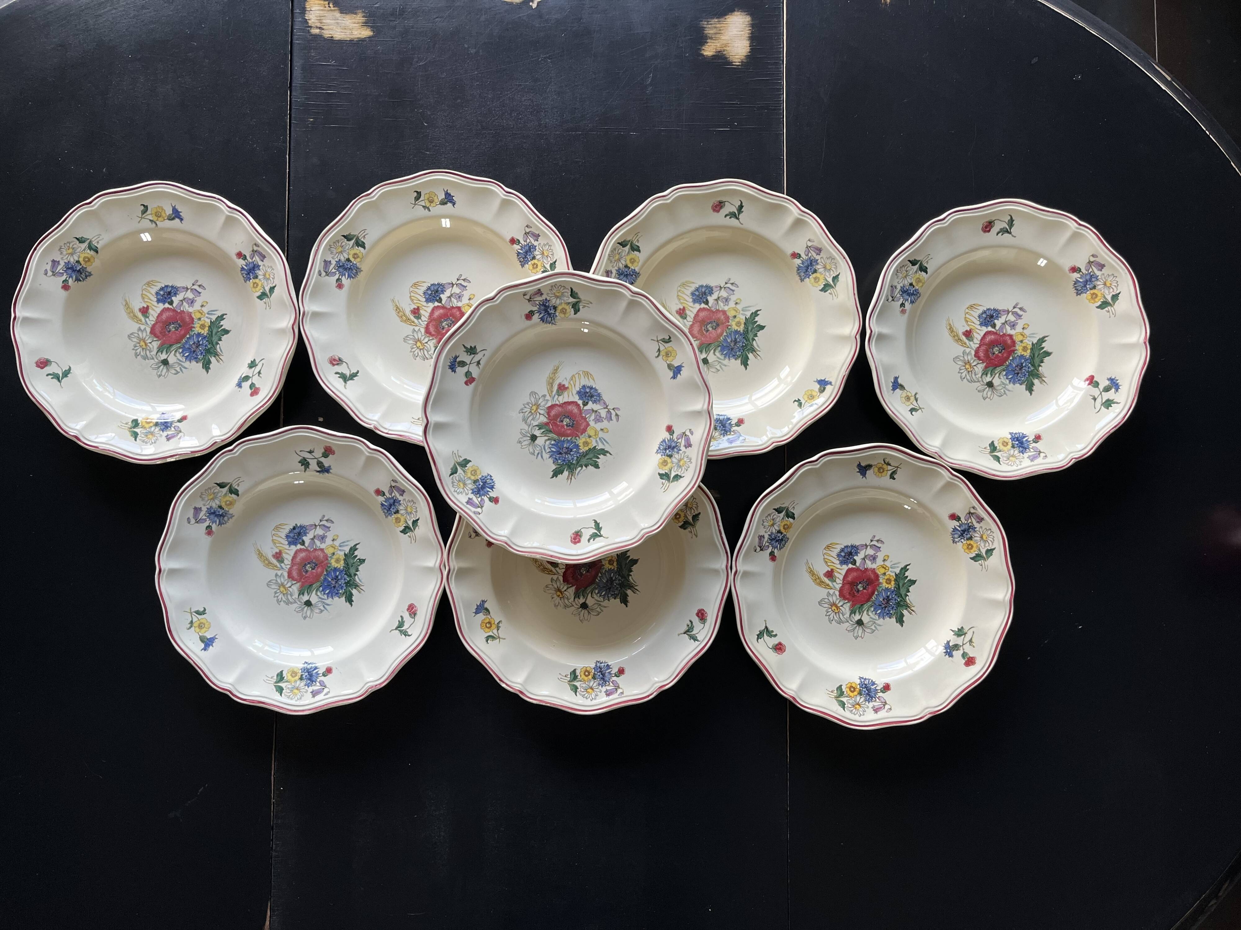 8 plates Sarreguemines Digoin