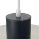Layered pendant light in brushed aluminum. Denmark 1960s