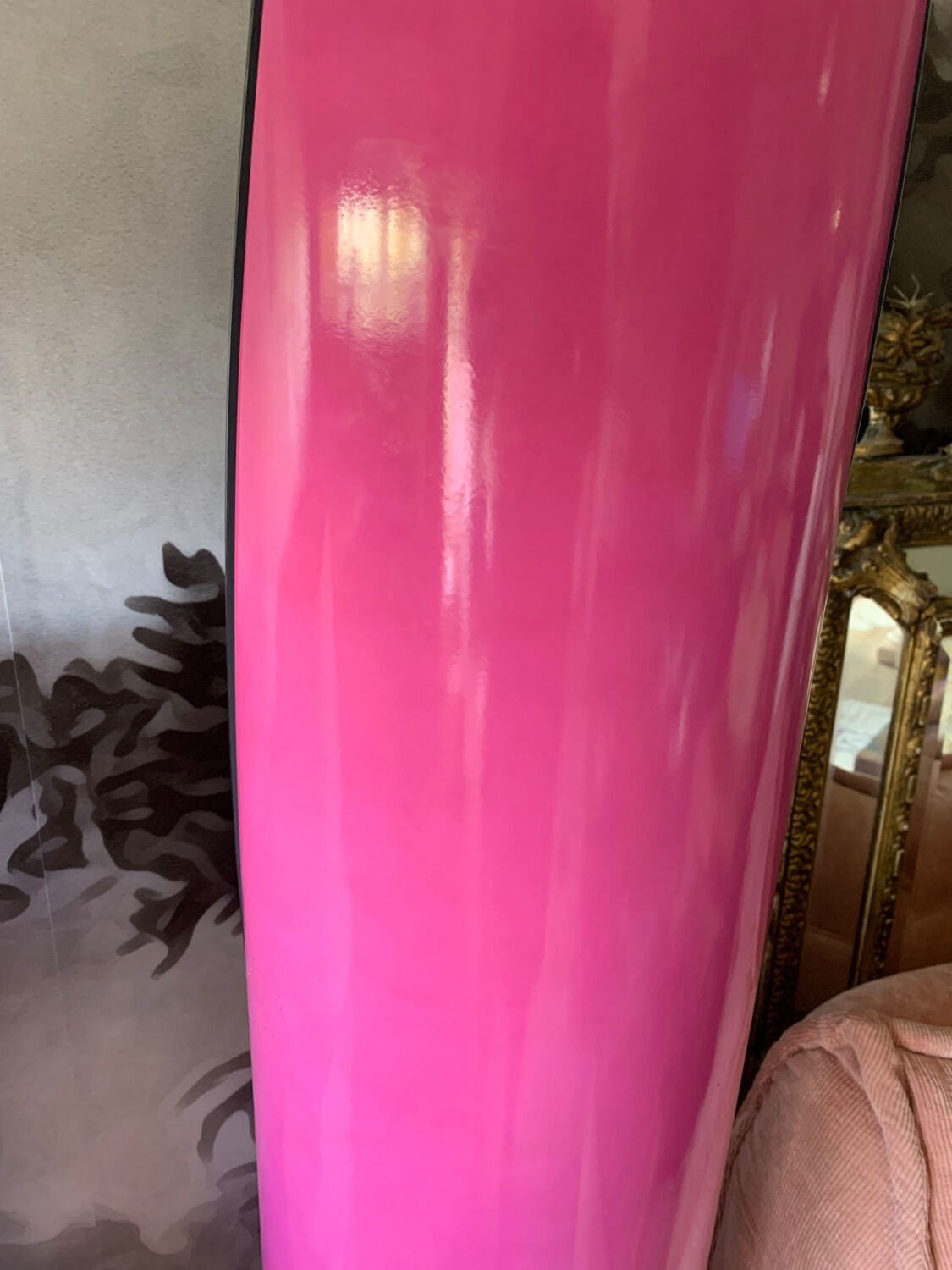 Vintage pink lipstick mirror