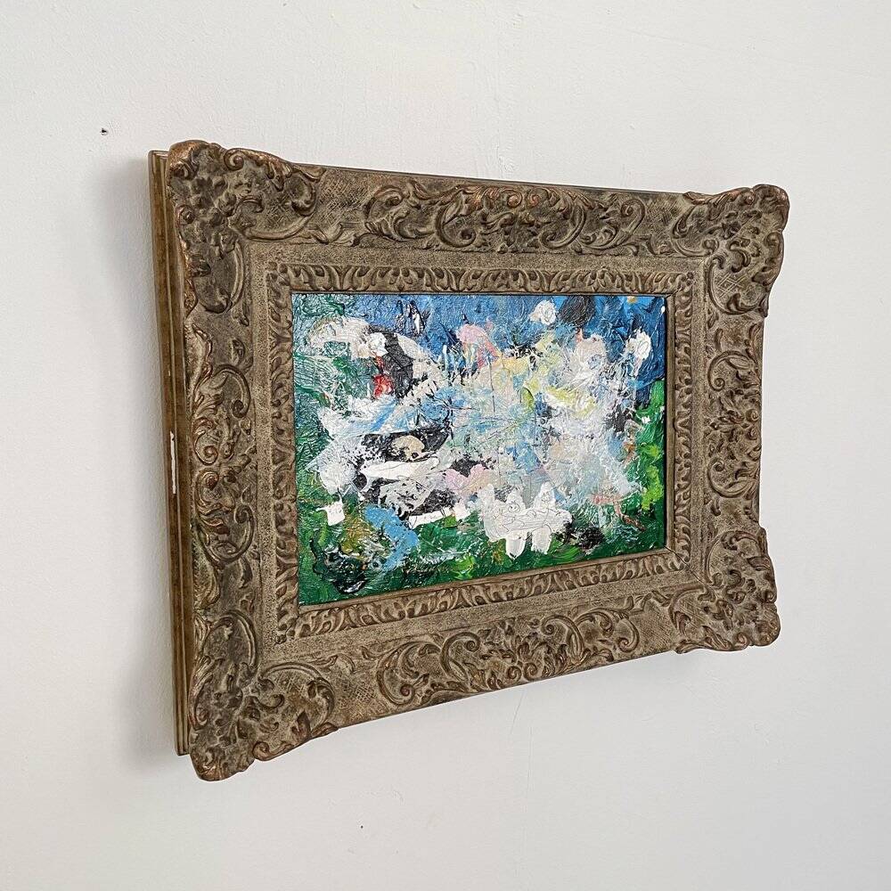 Felix Bachmann, Abstract Composition, 1910, Acrylic & Mixed Media on Board, Framed