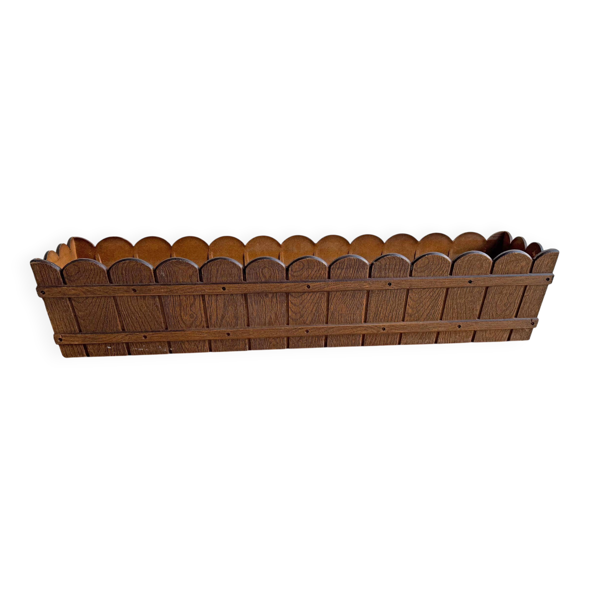 Grand ! Jardinière rectangulaire en plastique vintage par EMSA