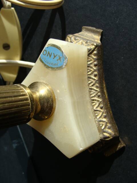 Vintage onyx lamp base