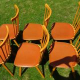 Suite of six beautiful baumann chairs