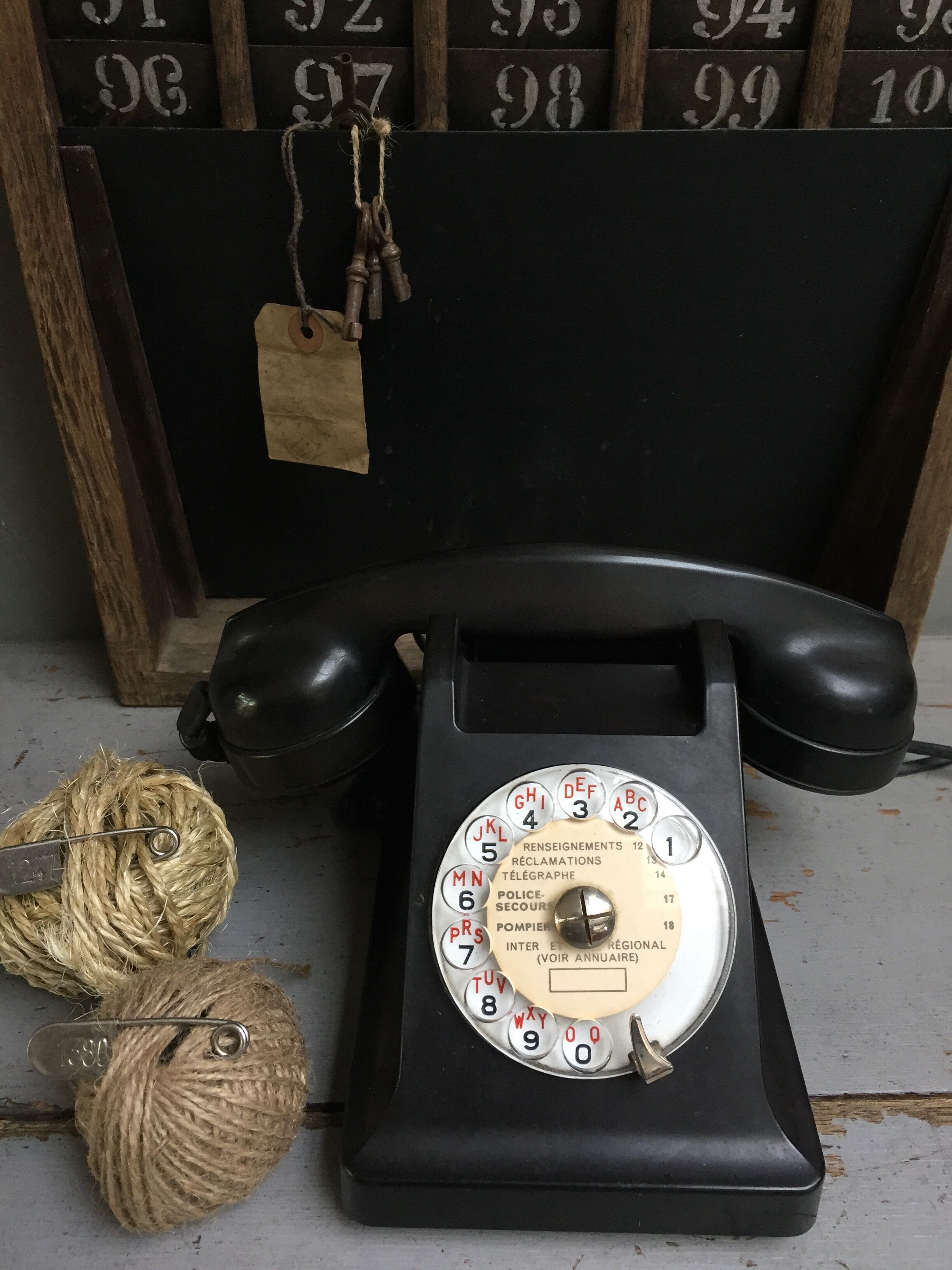 Old bakelite phone