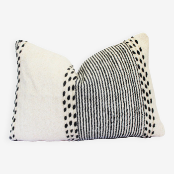 Zanfi Berber rectangular cushion cover - Handmade - 100% Wool and Cotton