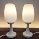 Lampes de table Space Age blanches, années 1960