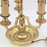 golden massive bronze bouillotte lamp