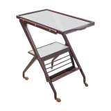 Serving rolling trolley, wood service, 50's
