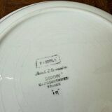 Plat Sarreguemines fabriqué en France et peint à la main