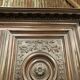 Antique Louis XIII armoire in solid walnut with carved doors