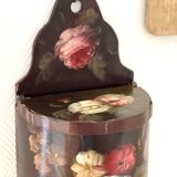 Old painted wooden box