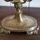 Oval mirror on psyche stand