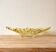 Vintage basket in molded glass and dyed yellow