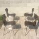Lot de 4 chaises vintage OBO Eromes