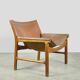 A/S MIKAEL LAURSEN / vintage leather armchair / Illum Wikkelsø / Denmark 1960s