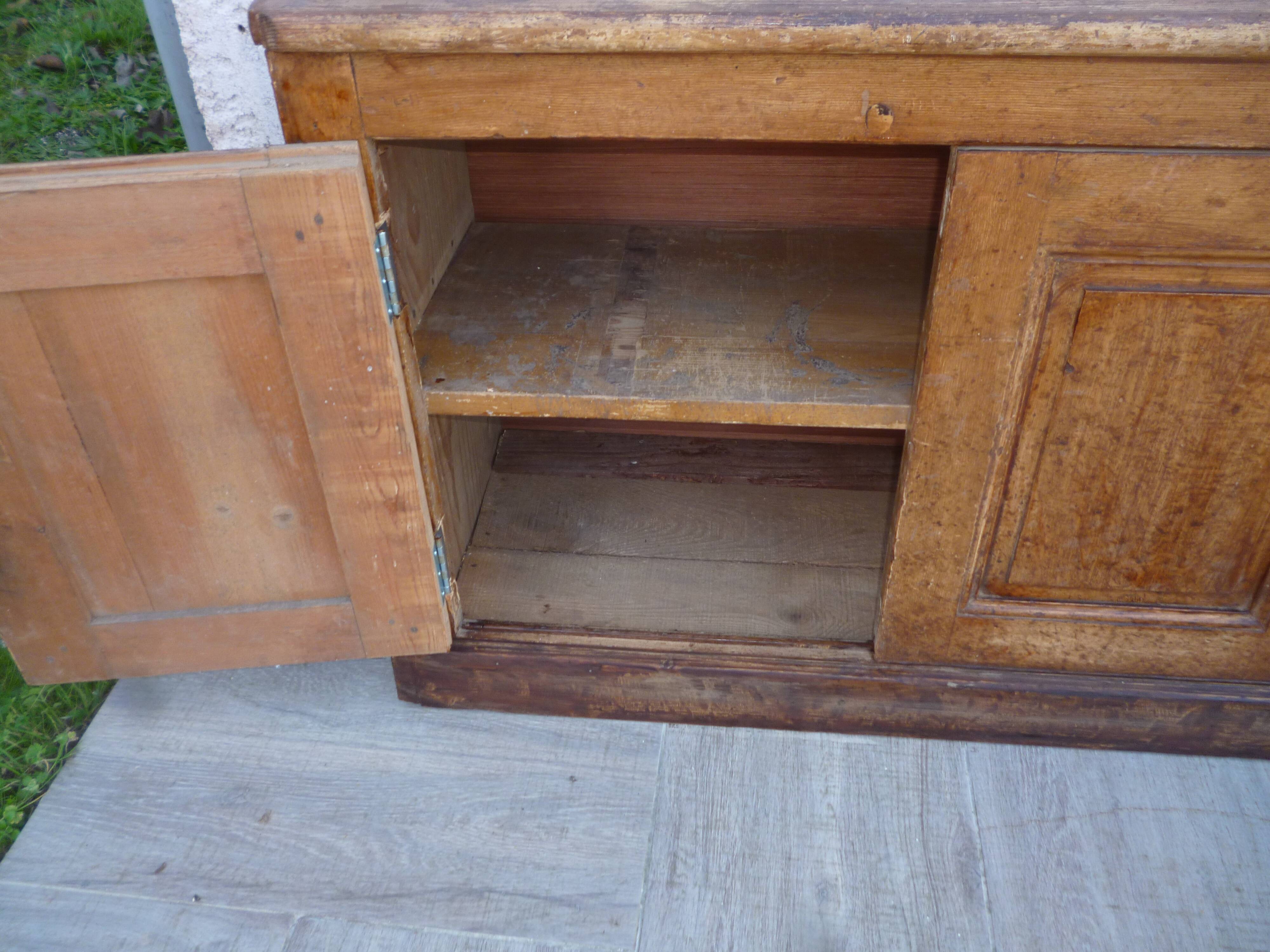 Meuble enfilade de métier vintage