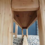 Fir table with bench