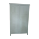 Green Parisian wardrobe of solid wood grey