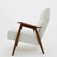 Restored beech armchair from the 1960s, Czechoslovakia
