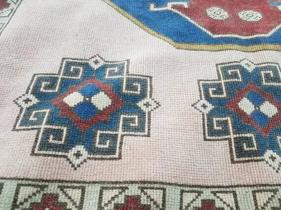 Vintage Turkish Oushak rug 190x205 cm
