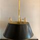 Hot water bottle lamp, 3 lights in bronze Lucien Gau, XXth