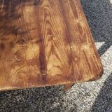 Old farm table in fir and oak