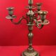Bronze Candelabrum Chandelier 3 Branches, 4 Lights Louis XVI Style - 40cm