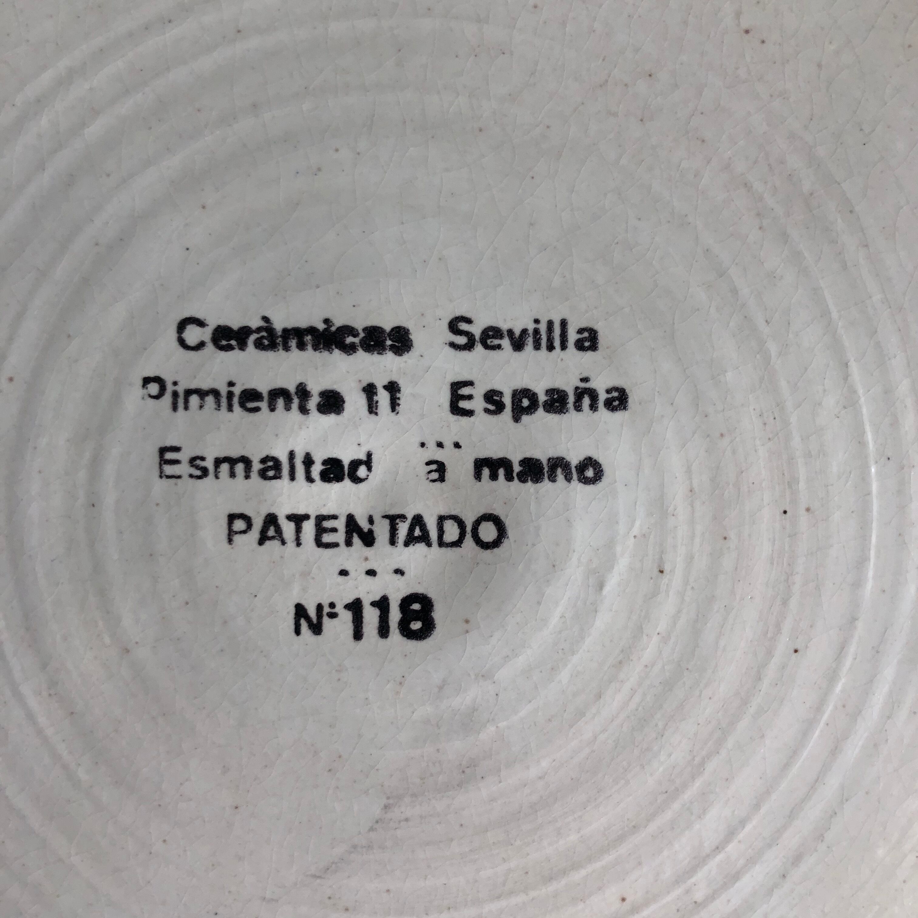 Ceramic dish from Seville