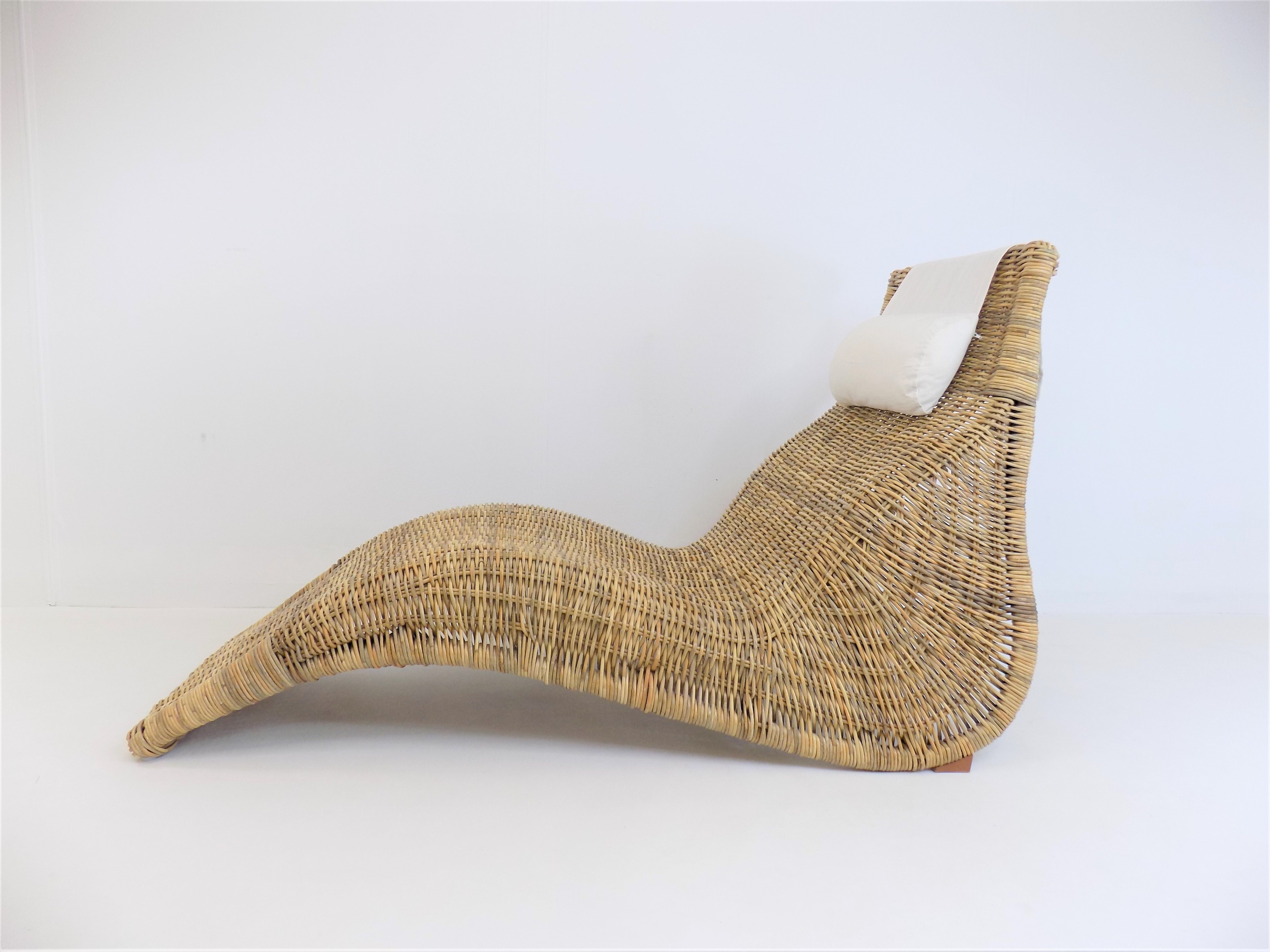 Karlskrona rattan lounger by Carl Öjerstam