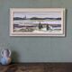 Peinture à l’huile de paysage moderne suédoise moderne du milieu du siècle Vintage Expressive Paysage, encadré
