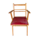 Fauteuil scandinave vintage pieds compas