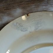 20 mismatched antique flat plates in ironstone