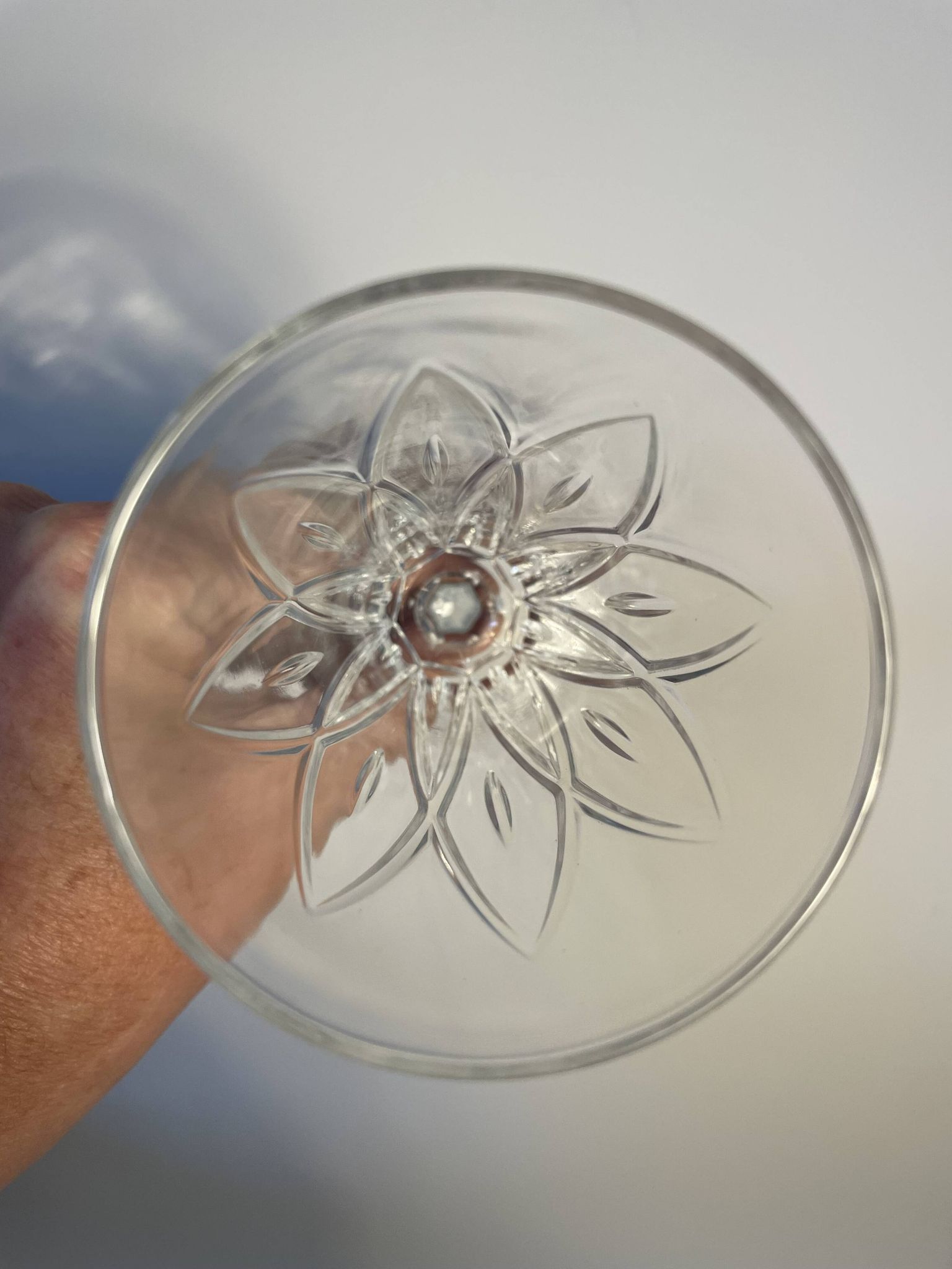6 glass champagne flutes