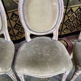 4 chaises médaillons louis xvi 19eme