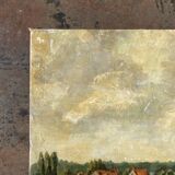 Oil painting on landscape panel