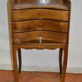 Blond mahogany bedside table