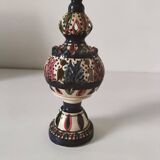 Openwork glazed ceramic candlestick-lantern – Tunisia, 1960s–1980s