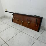 Vintage mid century modern wall coat rack