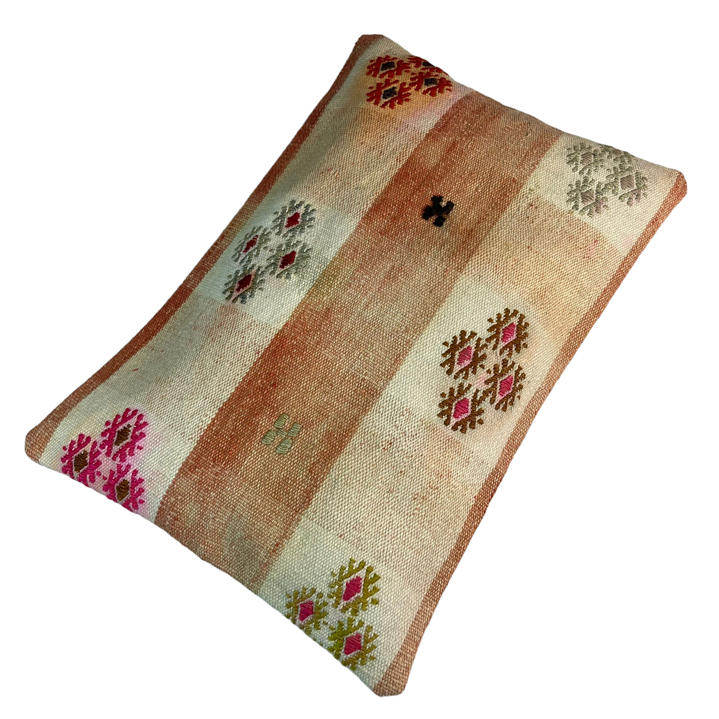 Vintage turkish kilim cushion cover, 30 x 50 cm