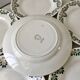 Set of 6 flat plates earthenware New Givors model "RIta" 30s