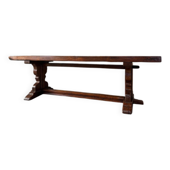 Solid oak kitchen dining room table